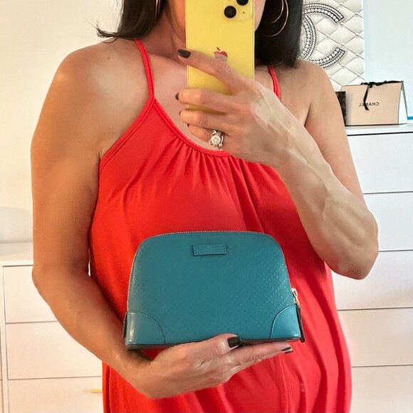 FINAL DROP! Gucci Leather Diamante Bag - Picture 13 of 13